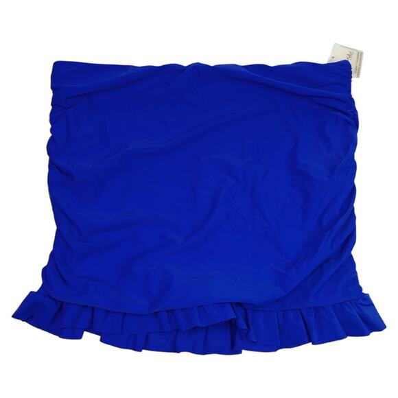 Raisins Curve Ruffled Tummy Control Swim skirt blue - 24W - Picture 2 of 13